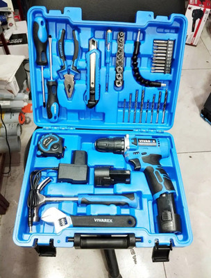 کیت دریل پیچ گوشتی شارژی ویوارکس 12 ولت 40 پارچه دو باتری مدل VR1240-CDK