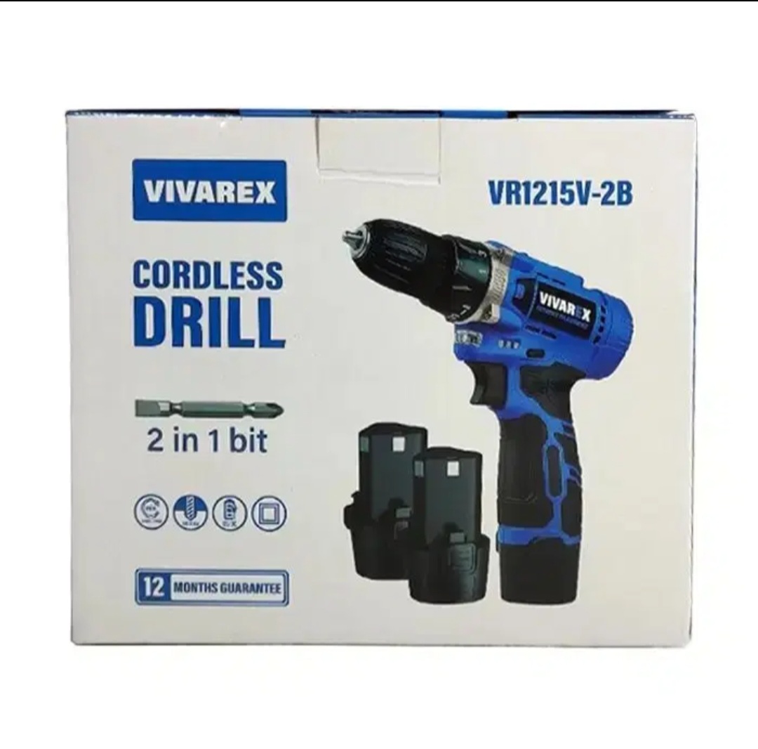 دریل پیچ گوشتی شارژی 10 میلی متری 12 ولت ویوارکس مدل VR1215V-2B