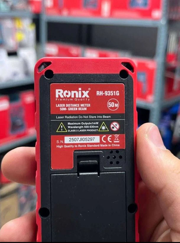 متر لیزری رونیکس مدل RH-9351G برد ۵۰ متری نور سبز