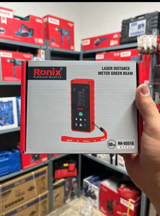 متر لیزری رونیکس مدل RH-9351G برد ۵۰ متری نور سبز